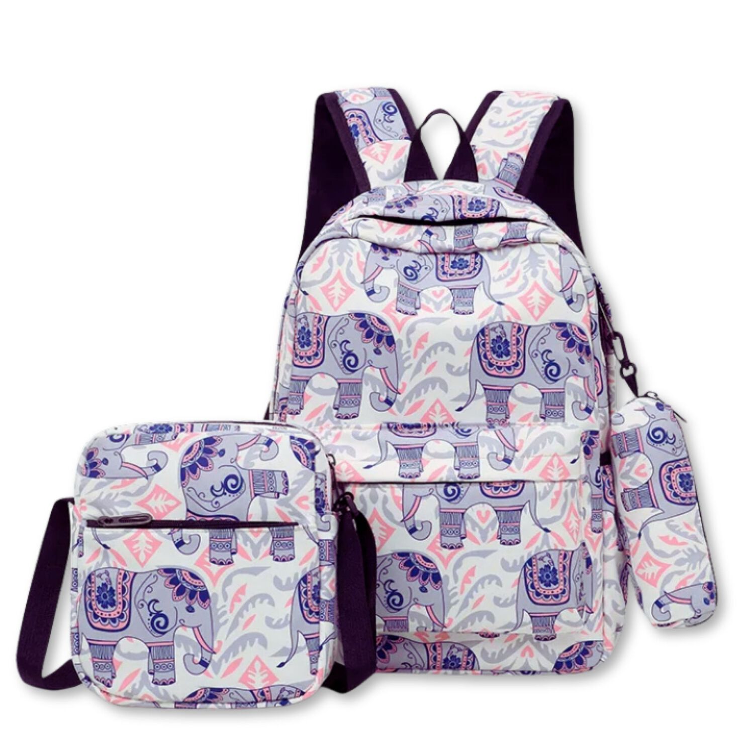 Pack Mochila Lonchera Estuche 43cm Juvenil Y Escolar Elephant image number 0.0
