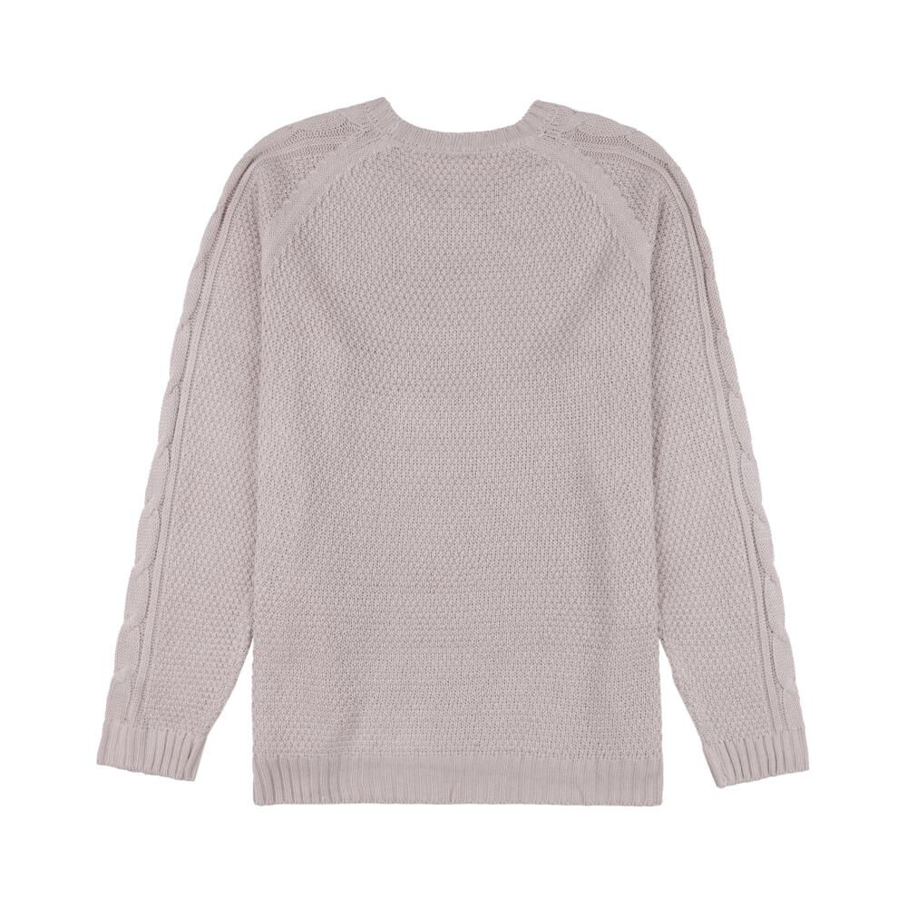 Sweater Trenzado Manga Larga Cuello Redondo Mujer Freedom image number 1.0
