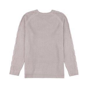 Sweater Trenzado Manga Larga Cuello Redondo Mujer Freedom