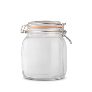 Frasco Vidrio Tapa Hermetica 1l Allegra Recipiente