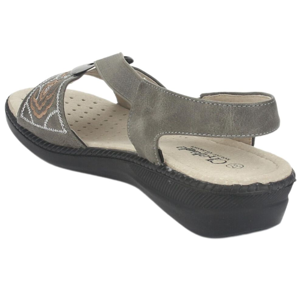 Sandalia Chalada Mujer Lena-3 Gris Comfort image number 3.0