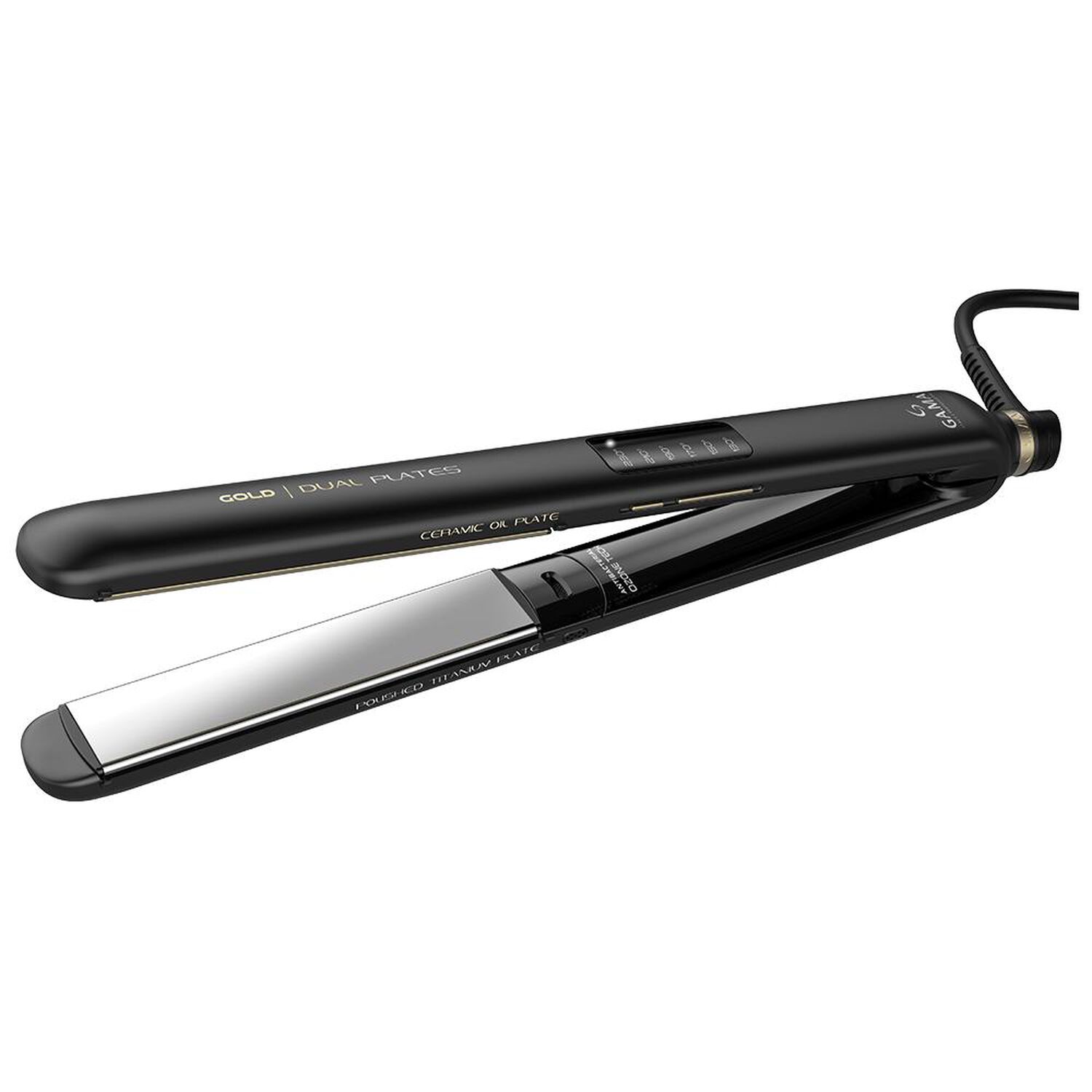 Alisador Gama Cp14 Dual Plate Led Gold Titanio image number 1.0