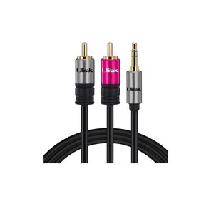 Cable De Audio Conector 3,5mm A 2 Rca 1,8m Ulink