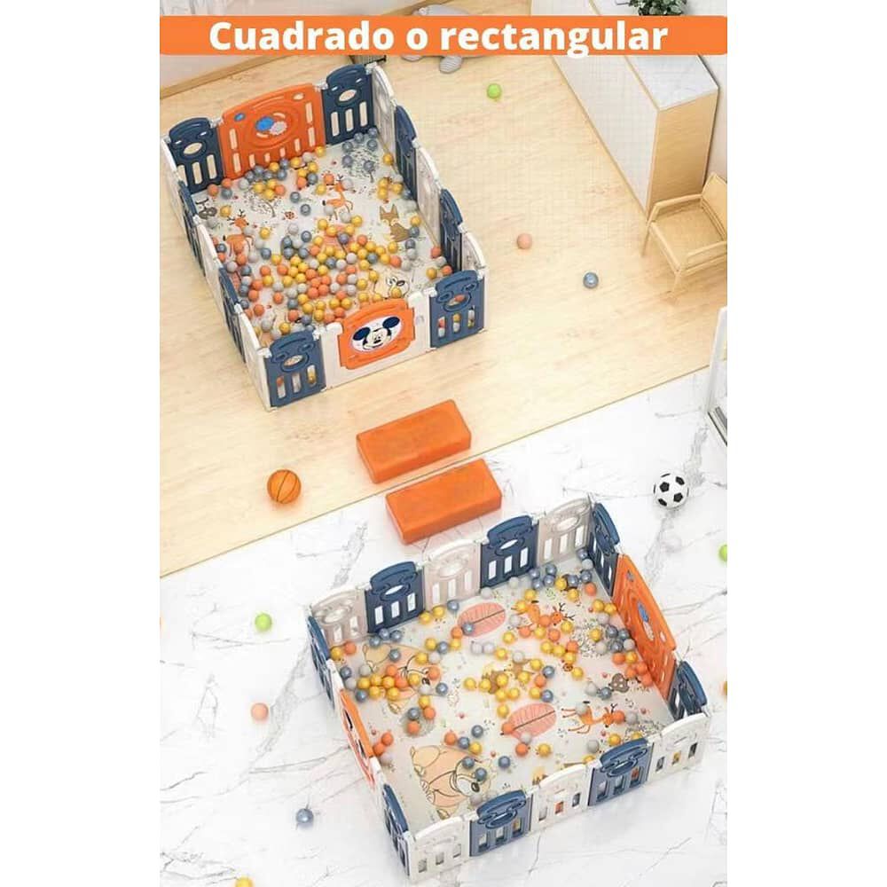 Corral 1.5*1.8m Naranjo Con Alfombra Lubabycas image number 2.0