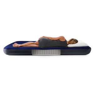 Colchon Inflable 2 Plazas Downy + Inflador Y 2 Almohadas Intex
