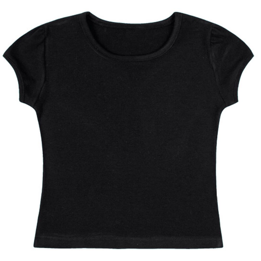Polera Niña Negra Algodón image number 0.0