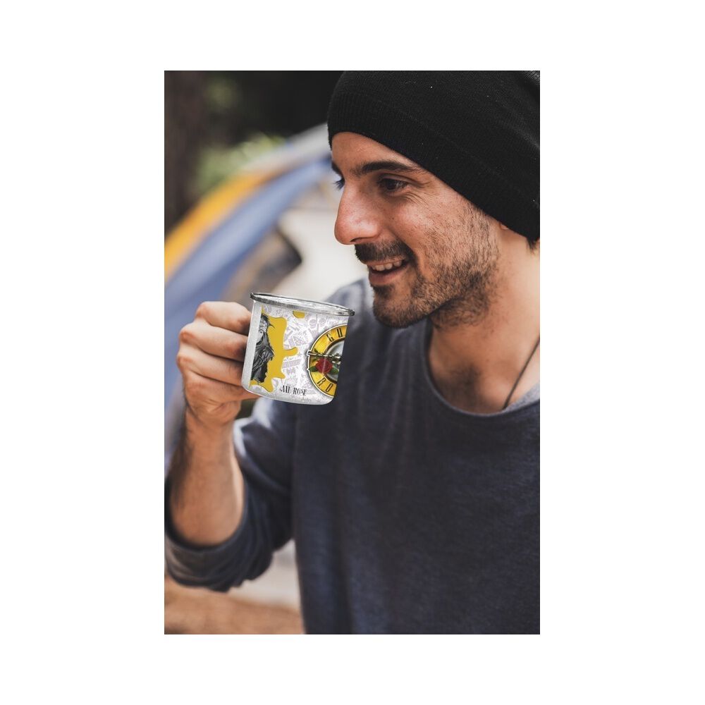 Taza Enlozada Lechera Guns N Roses Axel Rose Rock Musica image number 1.0