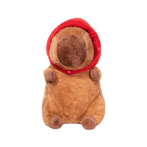 Juguete Peluche Capibara Con Gorro Frutilla 30cm Infantil