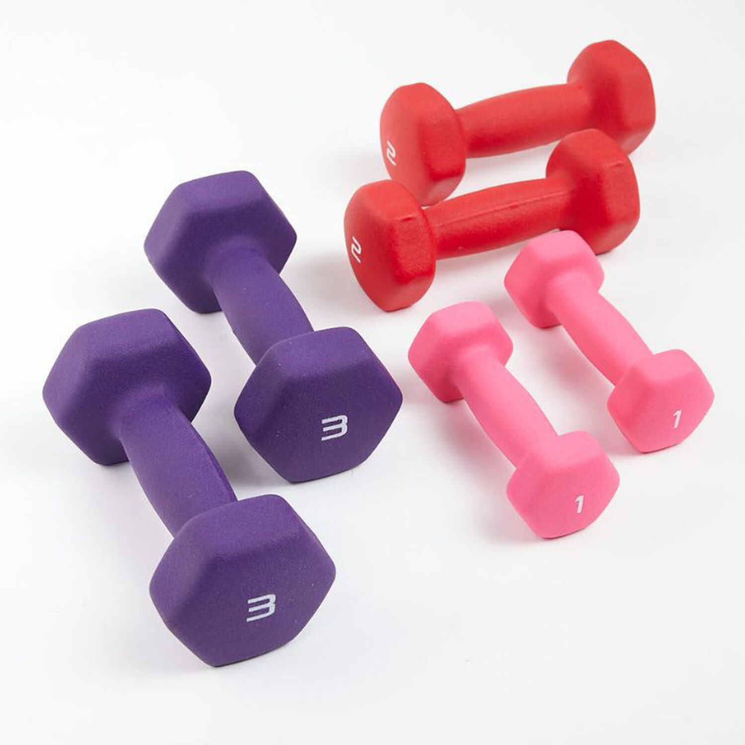 Set 3 Pares De Mancuernas Neoprene image number 2.0
