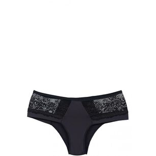 Bikini Microfibra Encaje Negro 2rios