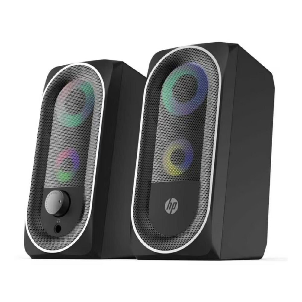 Parlantes Gamer Rgb Para Pc Negro Dhe-6001 image number 0.0