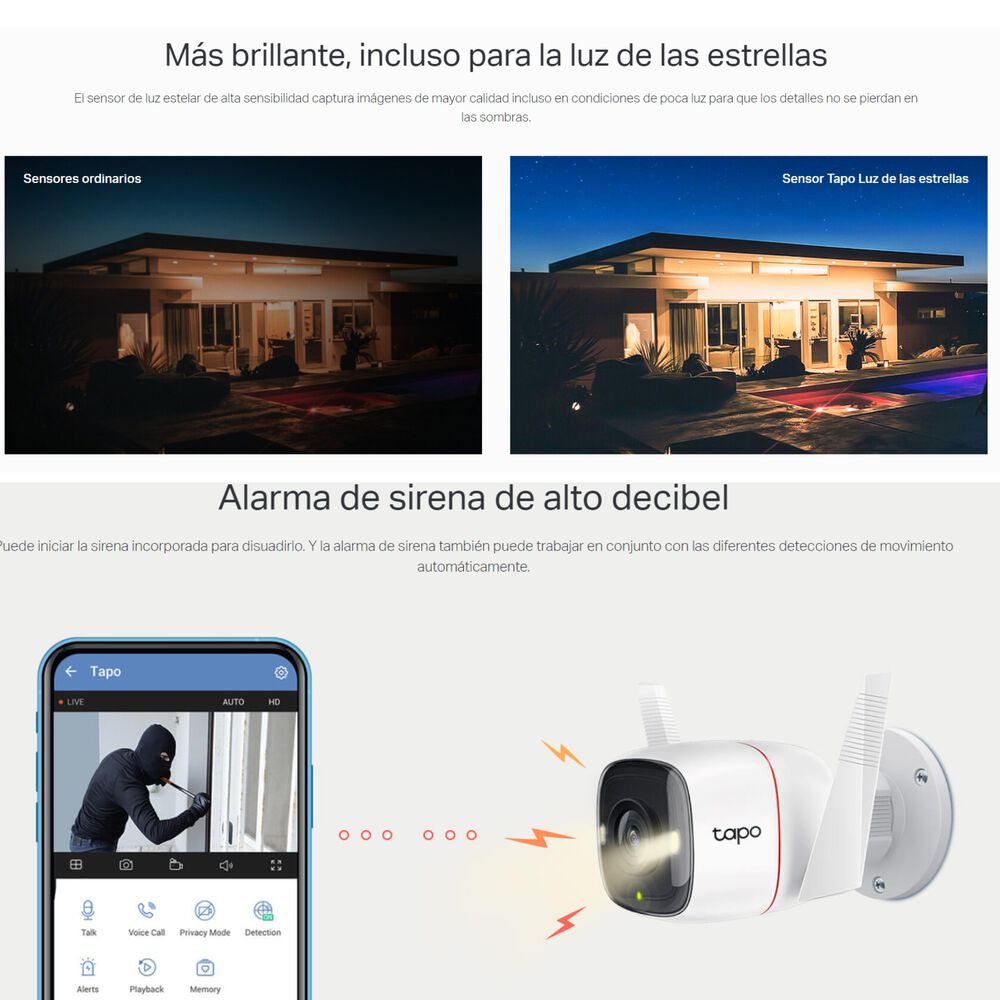 C&aacute;mara De Seguridad Wifi 2k Tp-link Tapo C320ws De Exterior image number 10.0