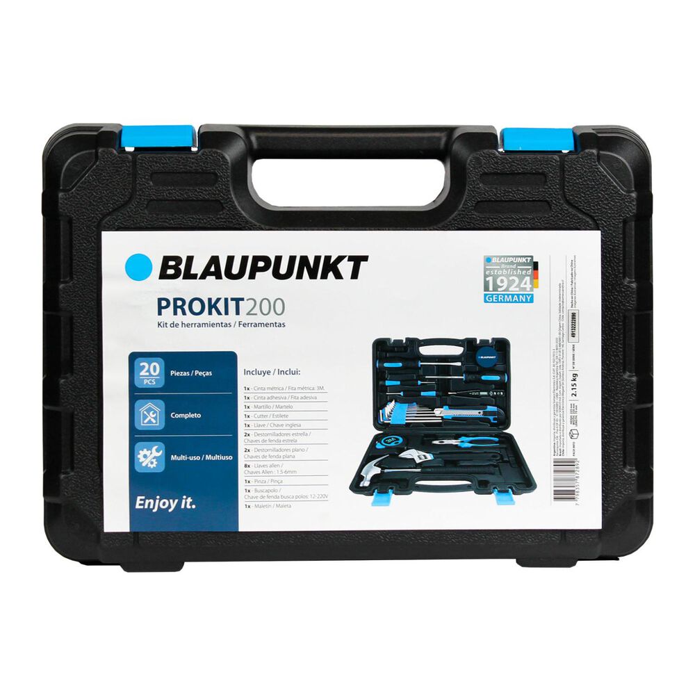 Kit Caja De Herramientas 20 Piezas Prokit200 Blaupunkt image number 3.0