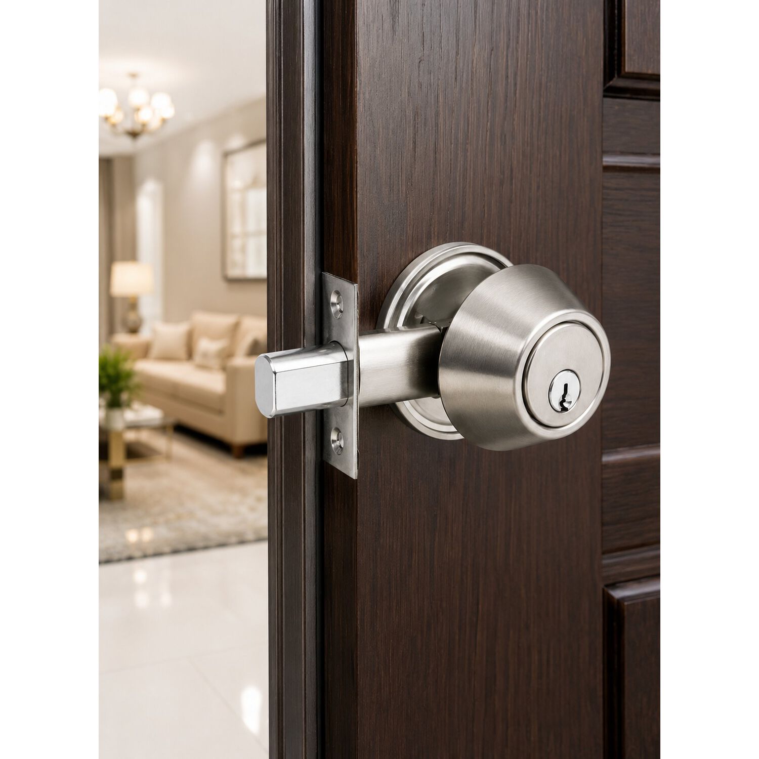 Cerradura Chapa Seguridad Cerrojo Simple Acero Inox 35-50mm image number 2.0