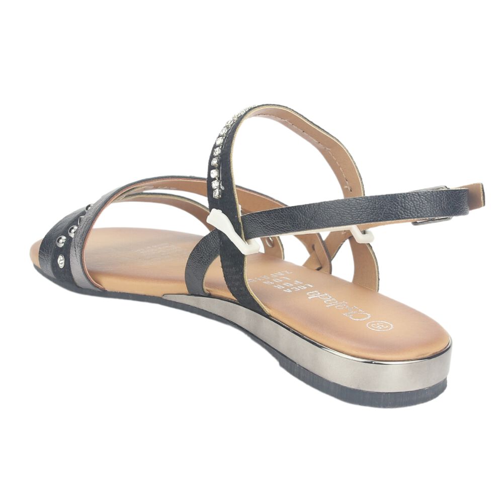 Sandalia Chalada Mujer Alki-6 Negro Casual image number 3.0
