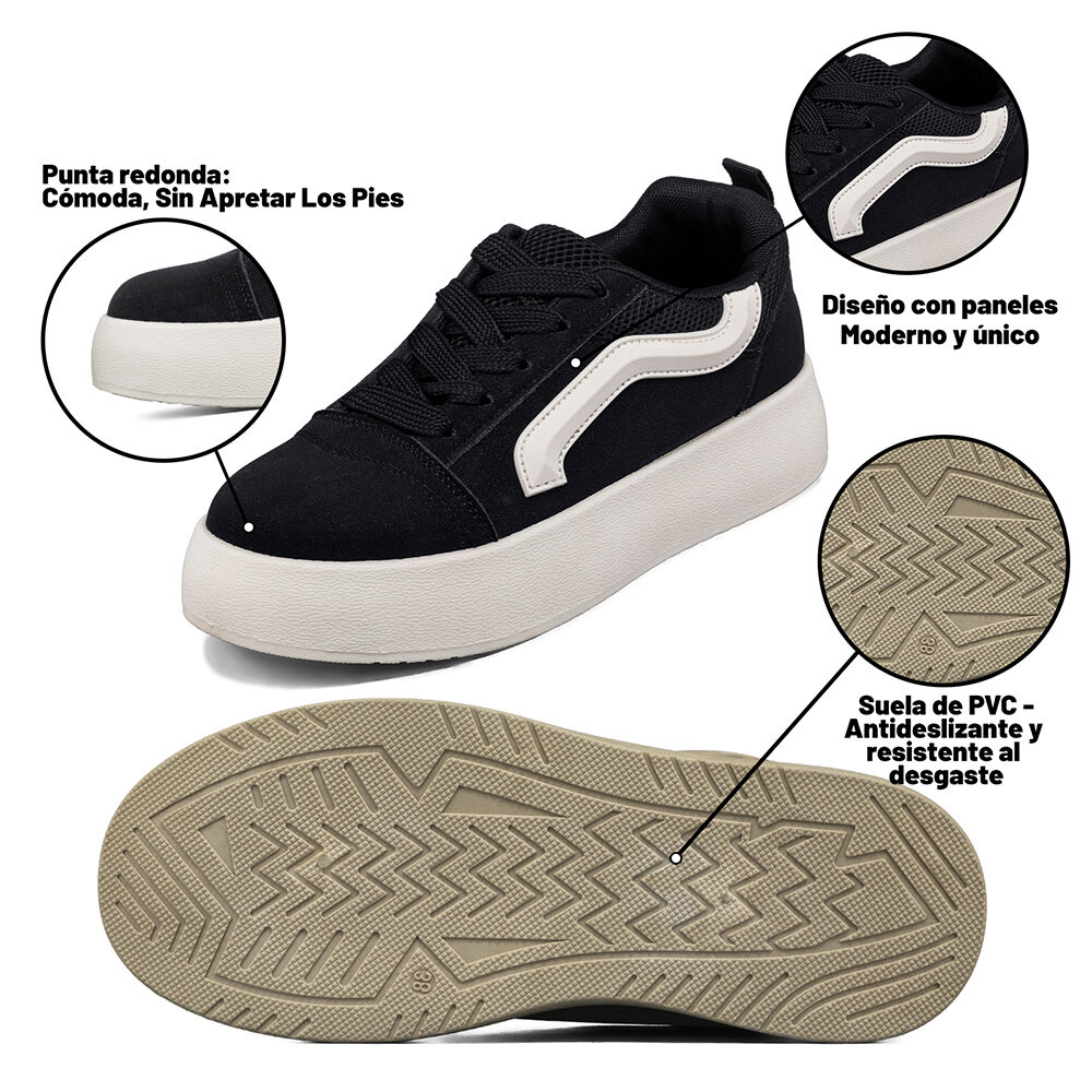 Zapatilla Casual Plataforma Mujer Weide Lt215 image number 7.0