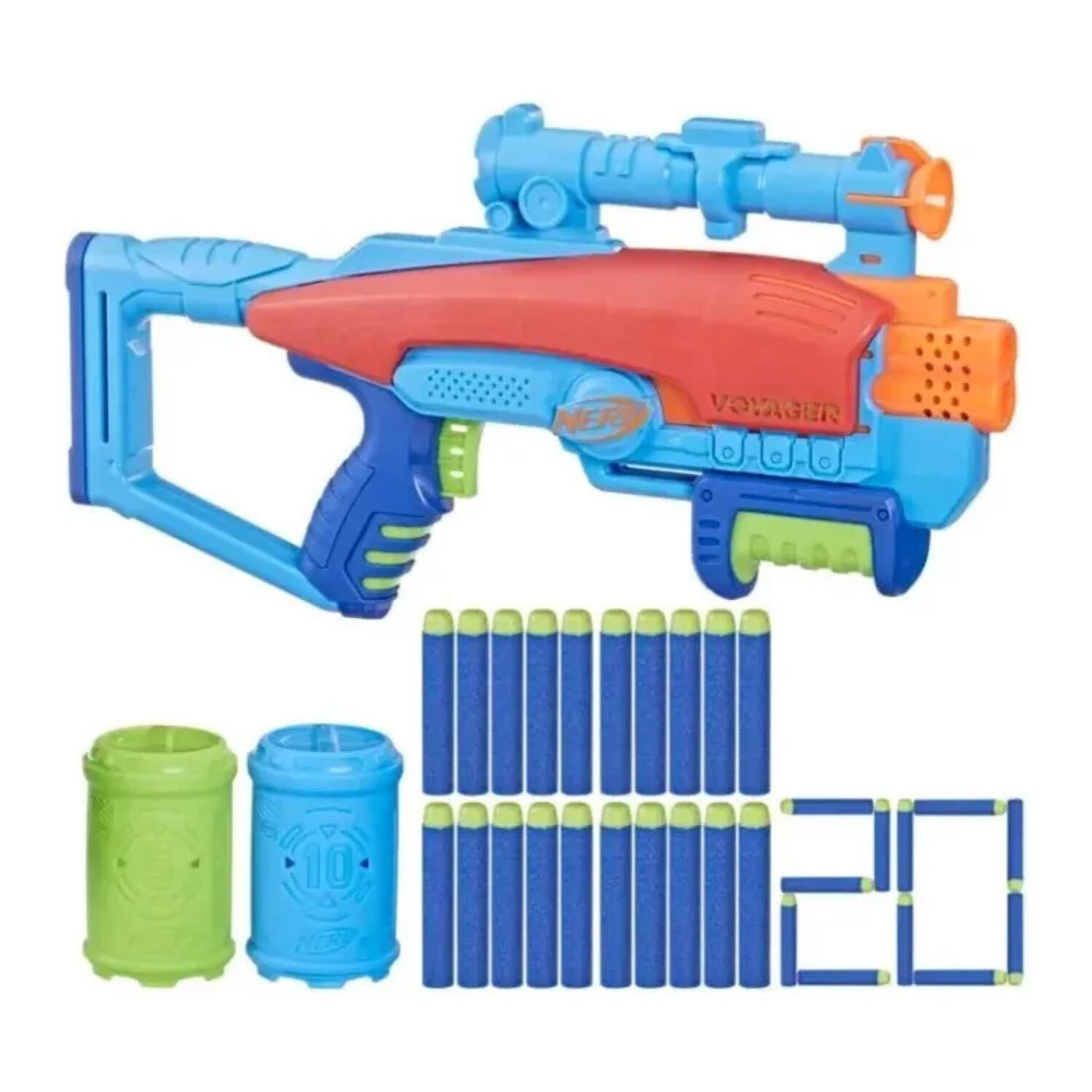 Juguete Lanzador De Dardos Nerf Jr Con 20 Dardos Infantil image number 1.0