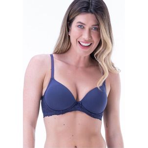 Sost&eacute;n Liso Encaje Azul 2rios