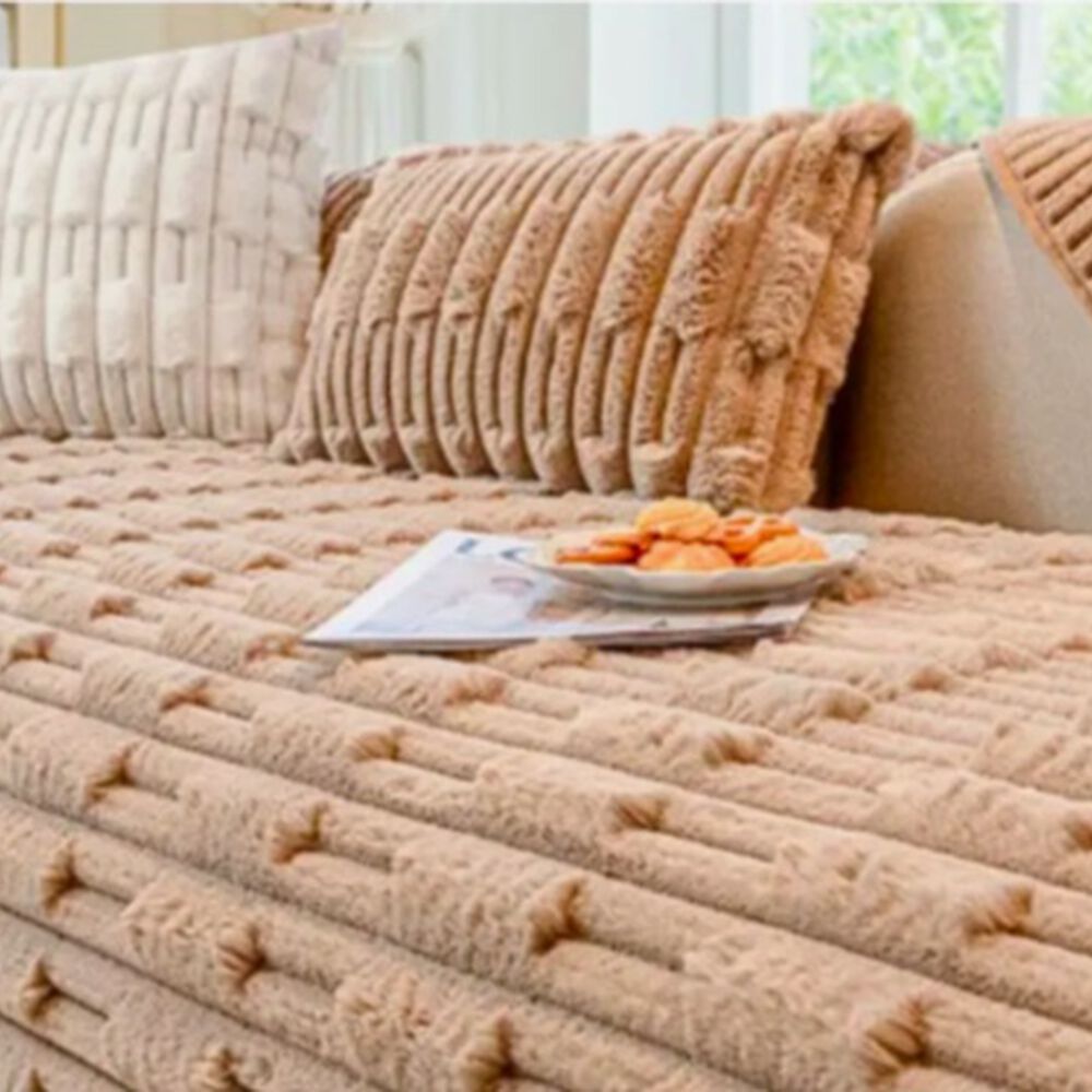 Set Piecera Premium + 2 Fundas Coj&iacute;n Caf&eacute; image number 1.0