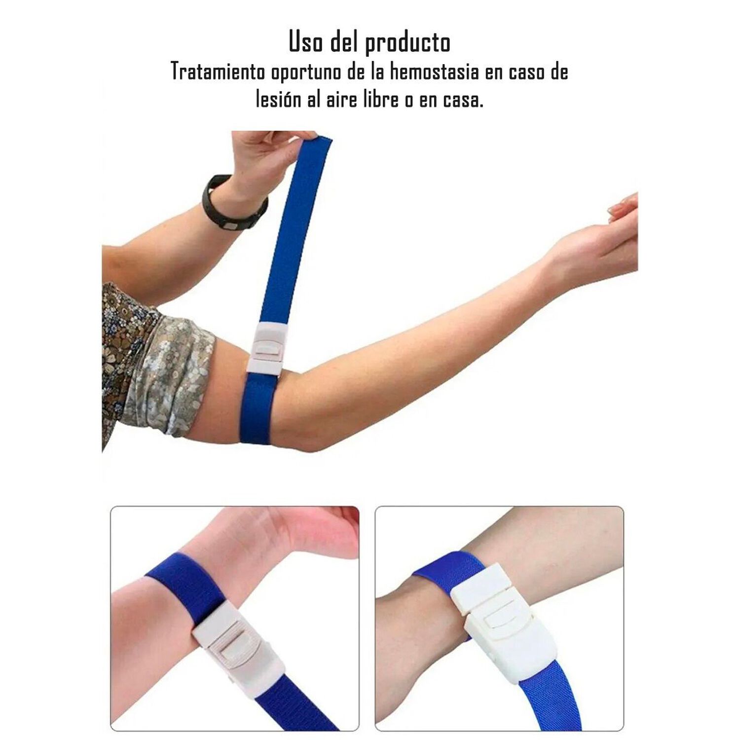 Ligadura Toma De Muestra Pediatrico Ni&ntilde;os Azul Oneder image number 3.0