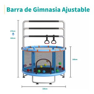 Trampol&iacute;n Para Ni&ntilde;os Y Adultos Con Red De Seguridad Gimnasia