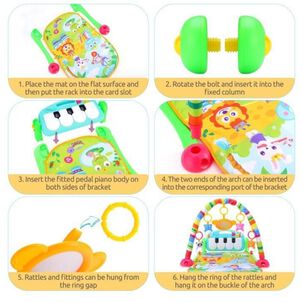 Juguete Gimnasio Musical Con Accesorios Infantil Verde
