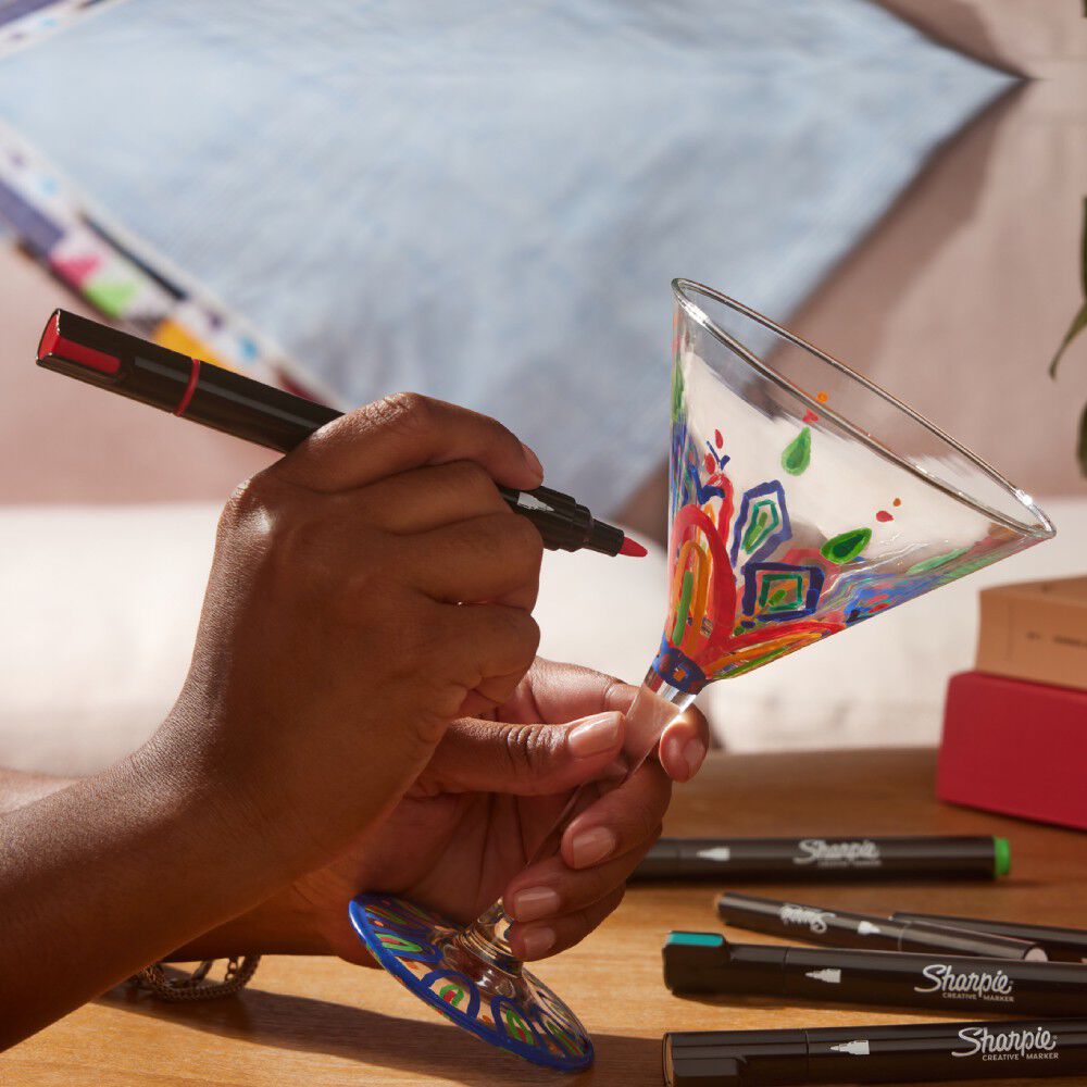 2 Marcadores Sharpie Acrilicos Punta Bala Colores Surtidos image number 5.0