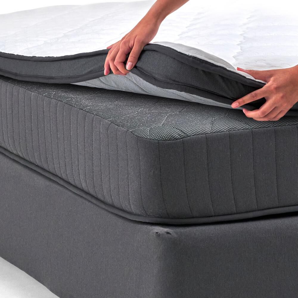 Cama Americana Drimkip Hybrida / King / Base Dividida + Respaldo + Topper image number 4.0