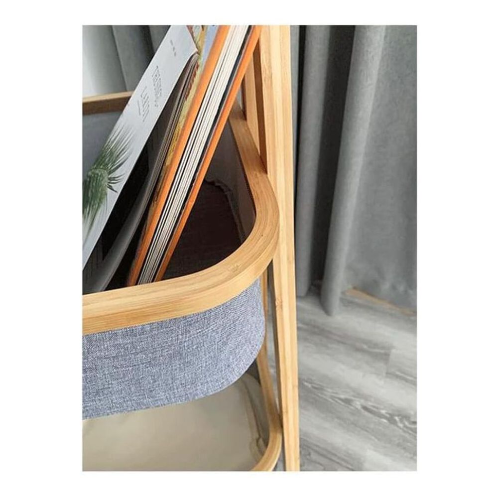 Estante De Almacenamiento De 2 Niveles Con Cesto Plegable image number 4.0