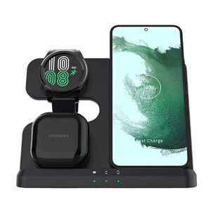 Cargador Magn&eacute;tico Inal&aacute;mbrico 3 En 1 Plegable Multifuncional