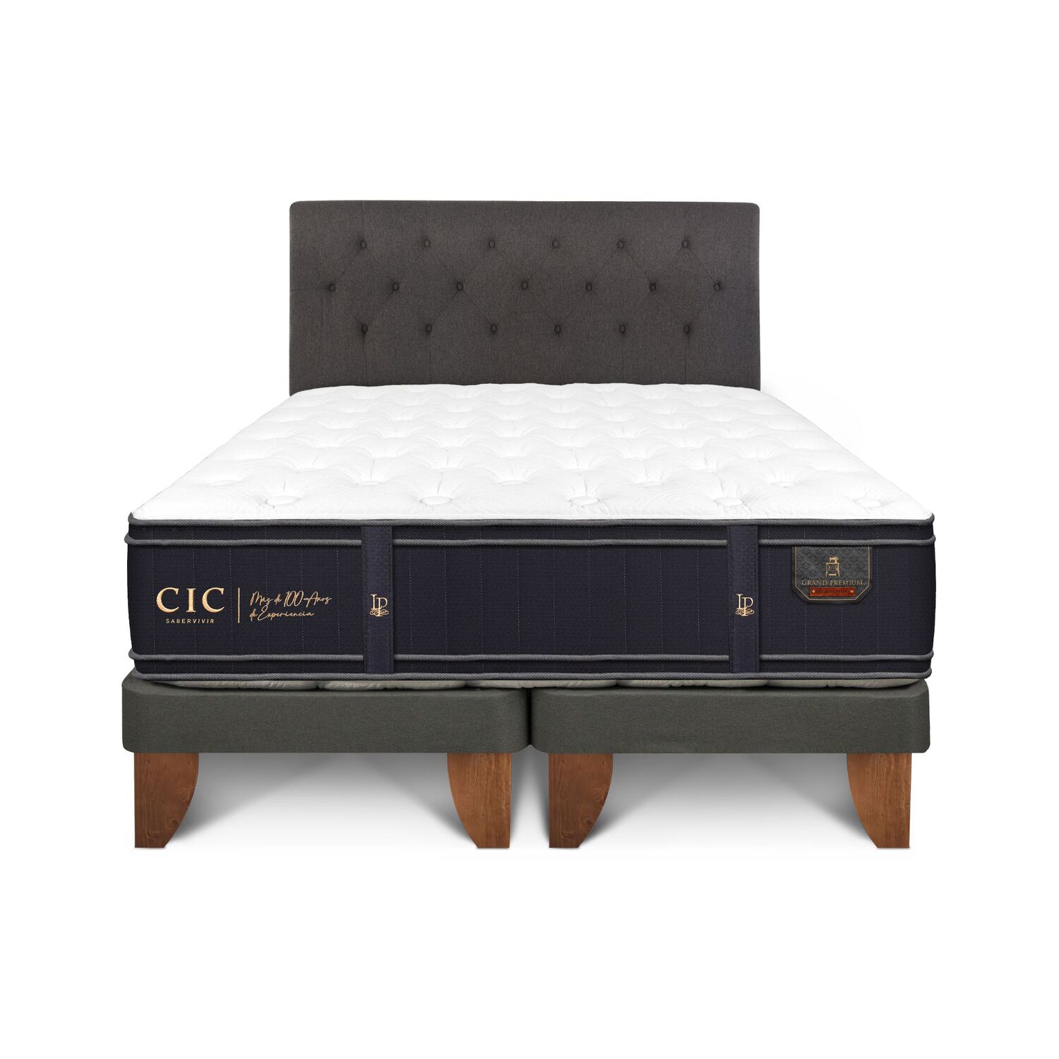 Cama Europea Cic Grand Premium / King / Base Dividida + Respaldo image number 0.0