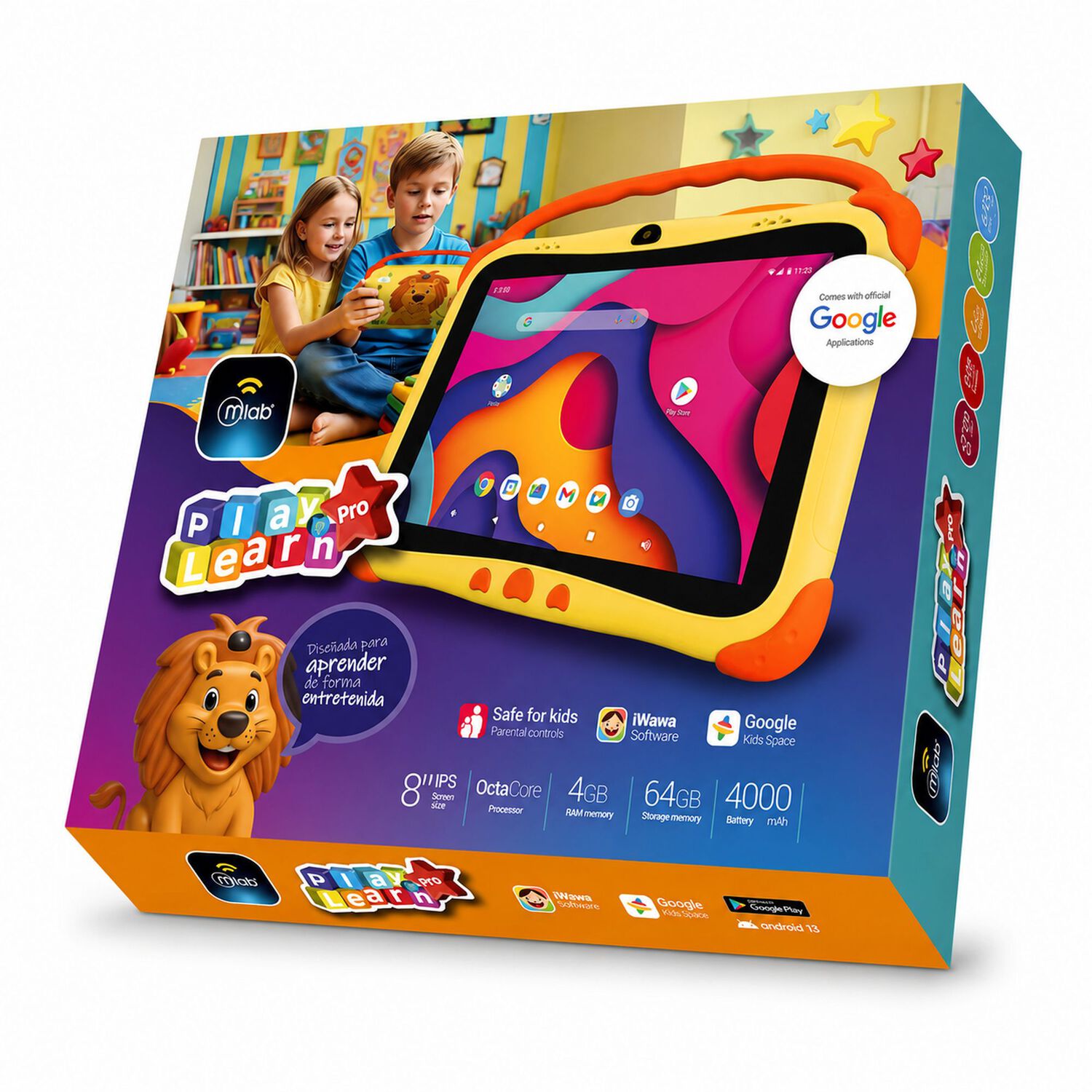 Tablet Android Para Ni&ntilde;os Leon Kids Aprendizaje Y Diversi&oacute;n image number 3.0
