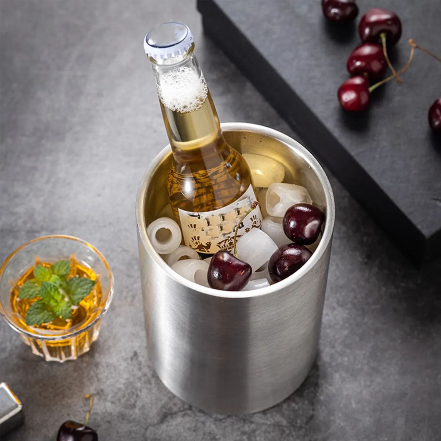 Enfriador Cooler De Botellas Cuiner Acero Inoxidable 12cm image number 2.0