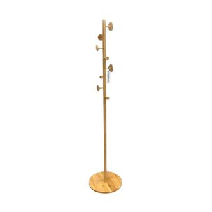 Perchero Madera Bambú 8 Ganchos