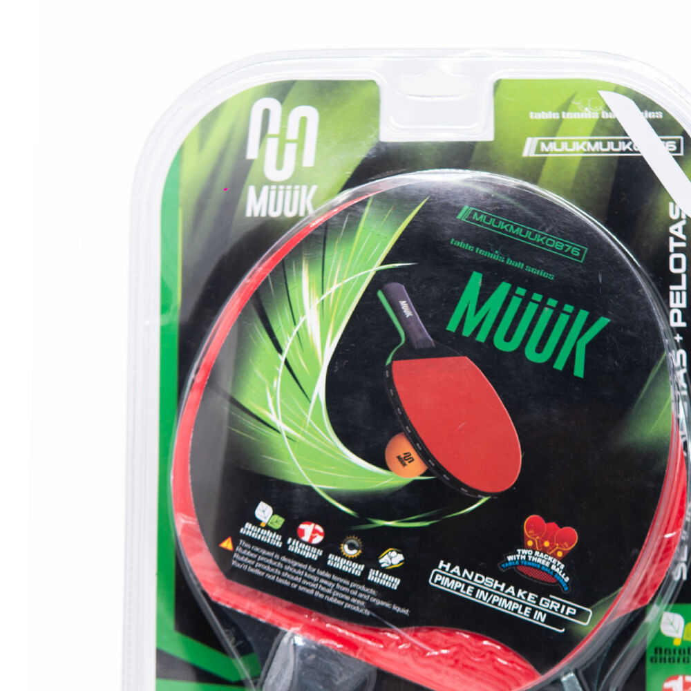 Set Paletas De Ping Pong + Pelotas Muuk image number 6.0
