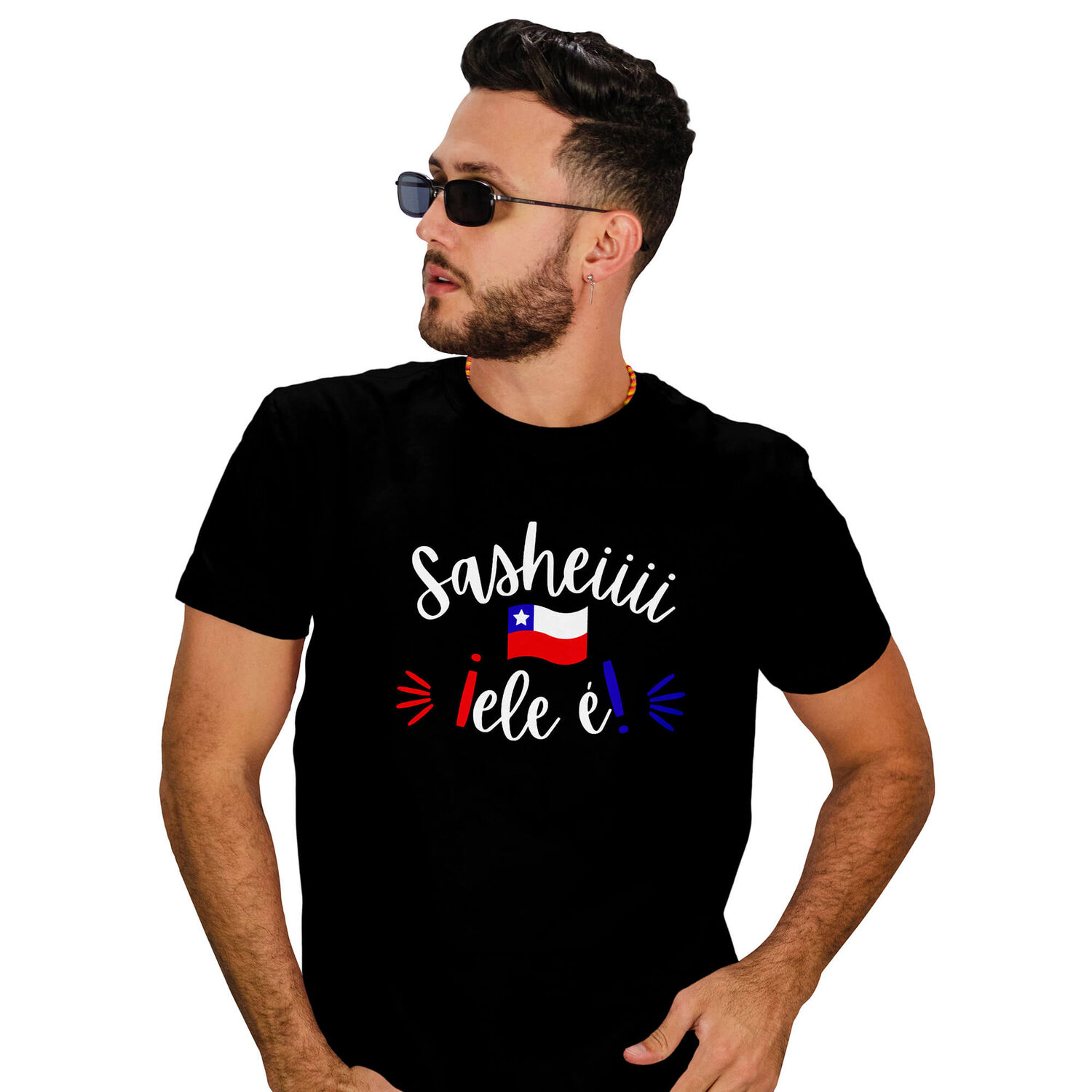 Polera Dise&ntilde;o Frases Chilenas Fiestas Patrias D10 image number 0.0