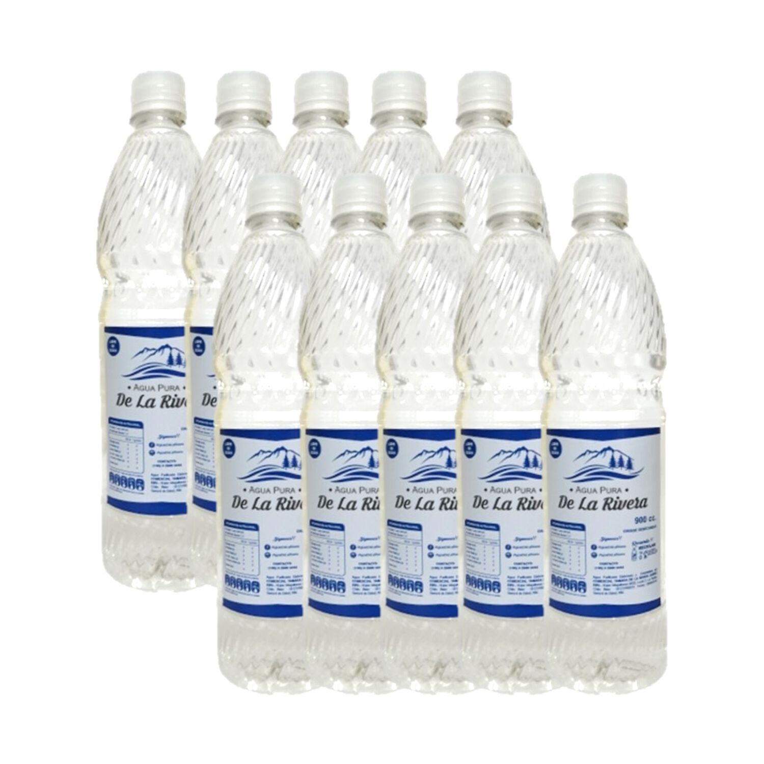 Pack Agua Pura De La Rivera 900cc X 10un image number 0.0