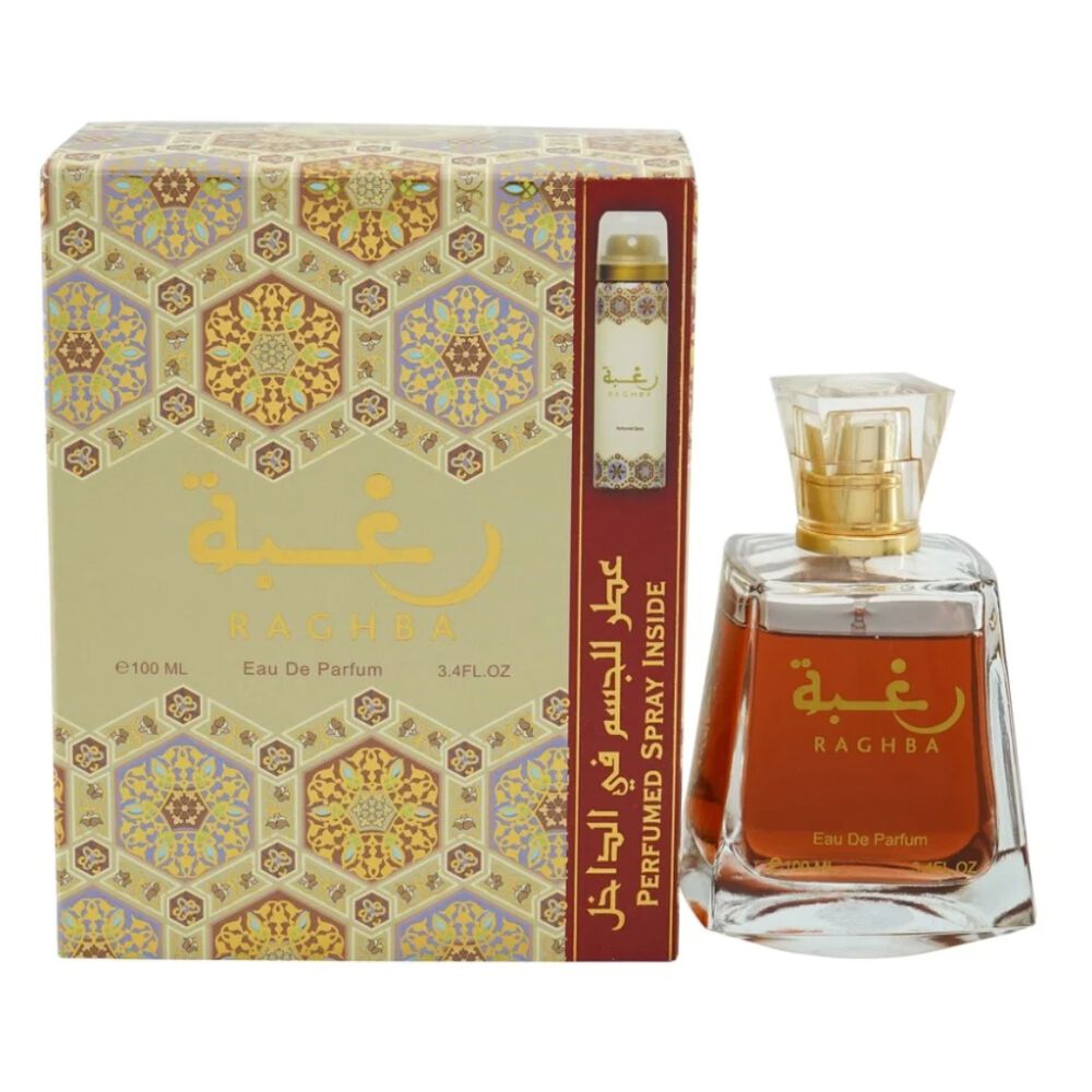 Lattafa Set Raghba Eau De Parfum 100 Ml + Deo 50 Ml Unisex image number 0.0