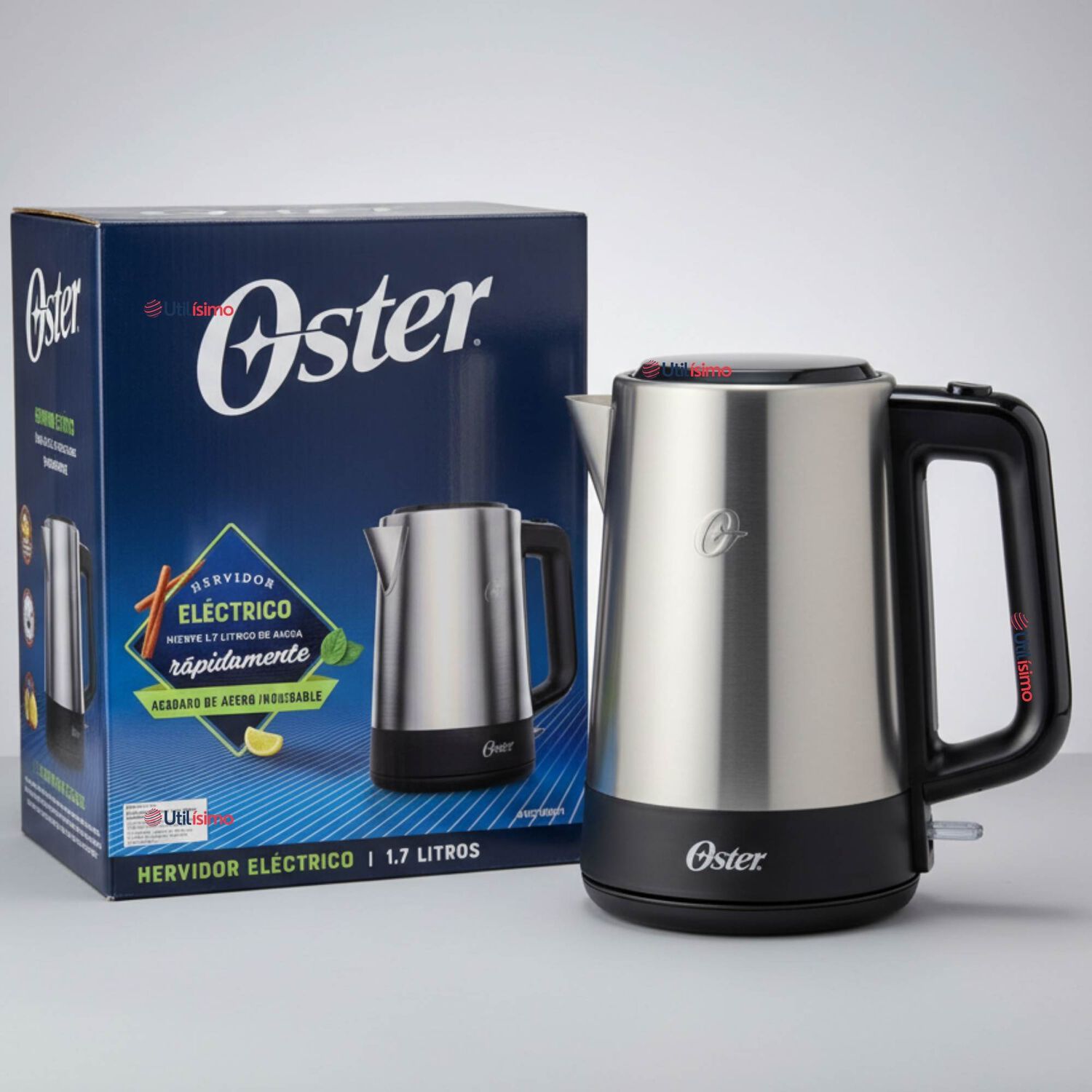 Hervidor El&eacute;ctrico Oster De Acero Inoxidable 1.7 Lt Bvstke671 image number 0.0