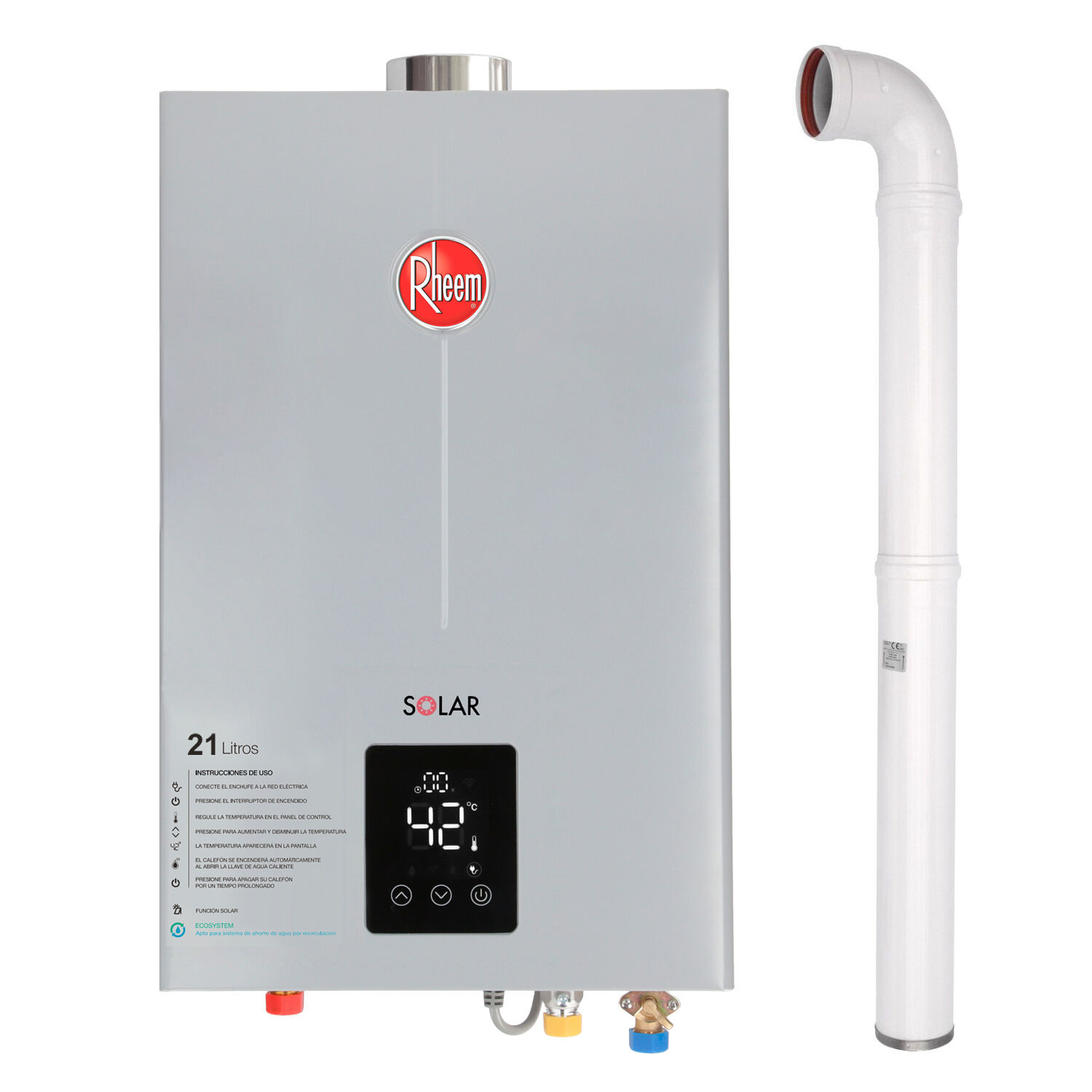 Pack Calefont Rheem 21l. T.forzado G.natural + Kit image number 0.0