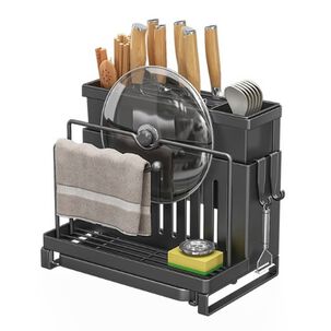 Organizador De Cubiertos Estante Escurridor Tabla De Cortar