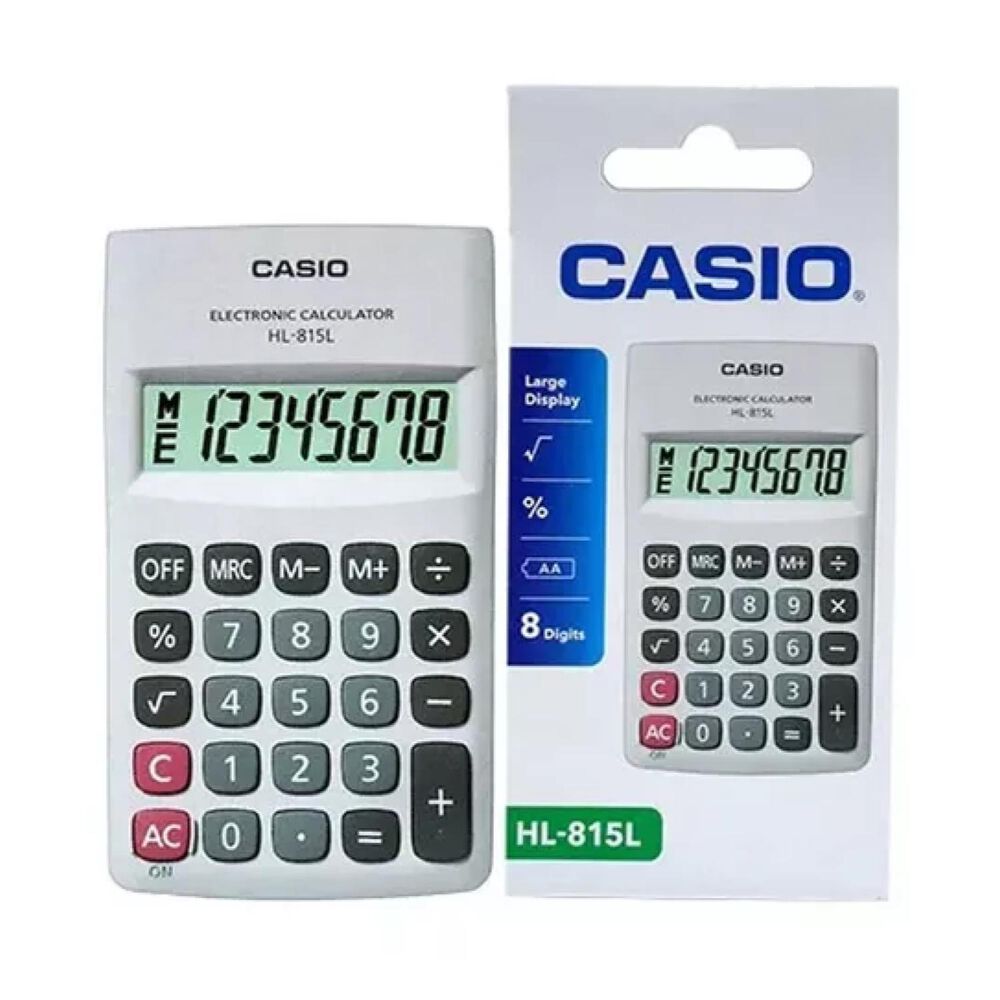 Calculadora De Bolsillo 8 Digitos Blanco Hl-815l image number 4.0