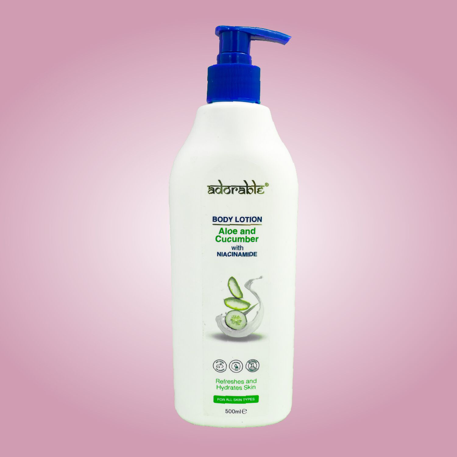 Adorable Loci&oacute;n Corporal Aloe Cucumber & Vit B3 500 Ml image number 1.0