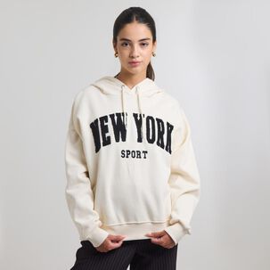 Polerón Corderito Estampado Cuello Redondo Mujer Freedom