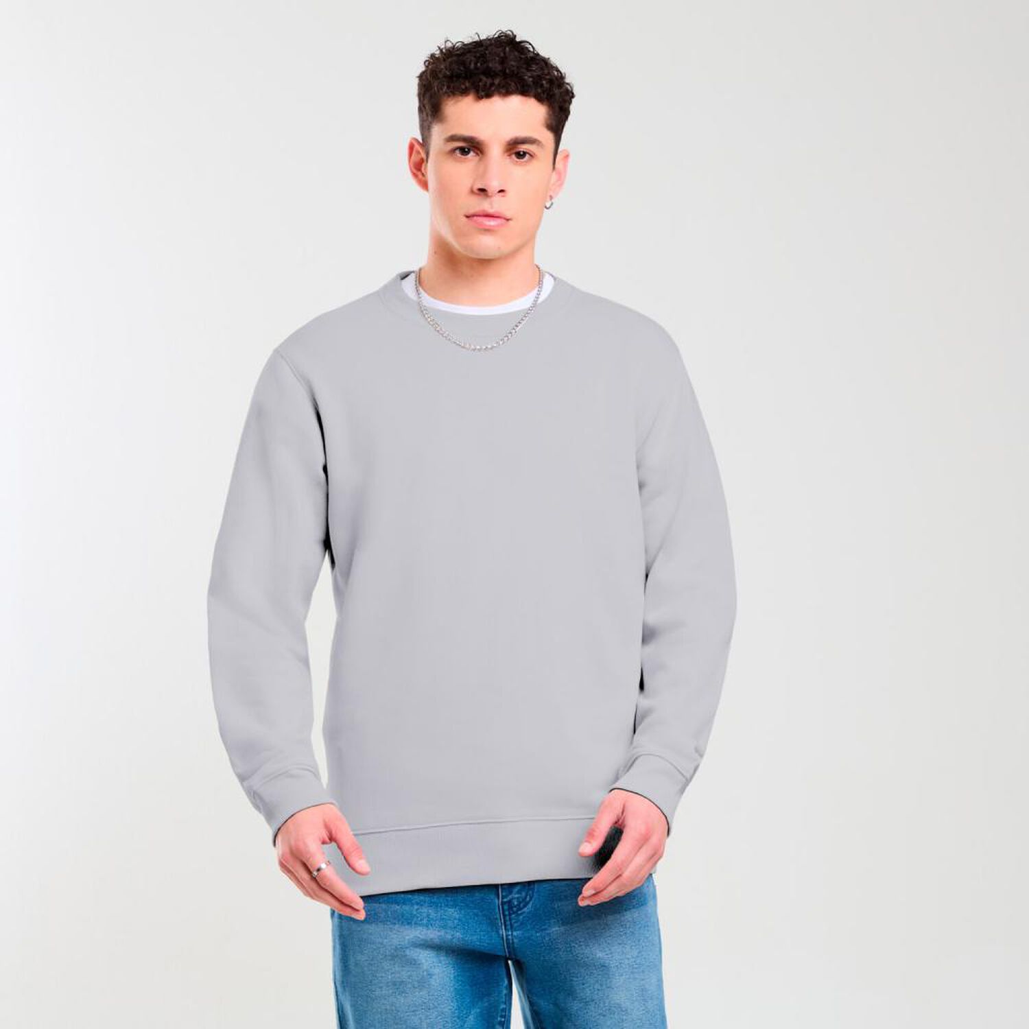Poler&oacute;n B&aacute;sico Slim Cuello Redondo Hombre Skuad image number 0.0