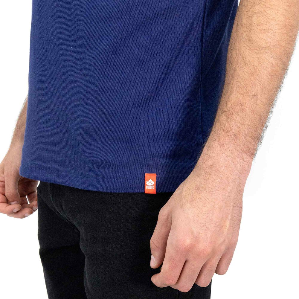 Polera Pique Quebec Manga Corta Azul Hombre image number 6.0