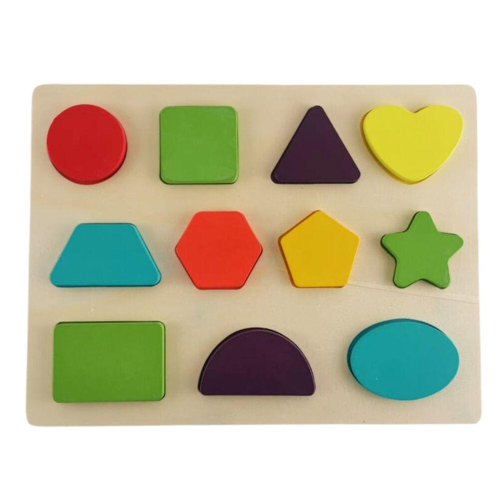 Tabla De Encaje 3d Con Figuras Geométricas 30cm Para Niños image number 3.0