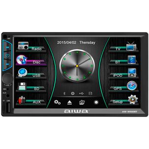 Radio Auto 2 Din Mirrorlink Touch De 7'' Aiwa W660bt
