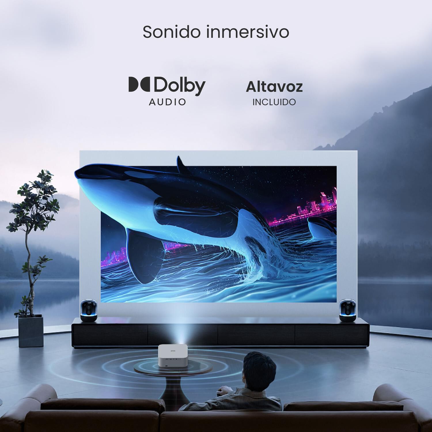 Proyector Portatil Smart Orion 12000lm Wifi Bt Android Levo image number 6.0