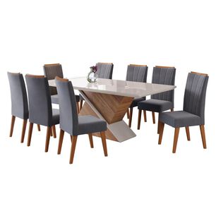 Juego De Comedor Di Poretti Design Glamour